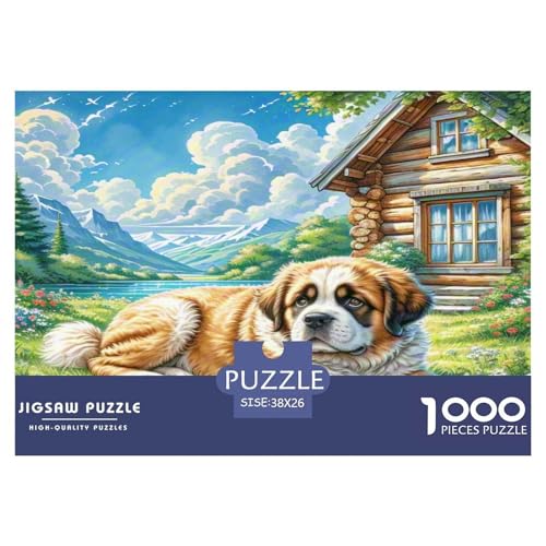 Der Saint Bernard Puzzles 1000-teilige Schwer Puzzle Spielzeug Lernspiel Impossible Herausforderungsspielzeug Für Erwachsene Kinder 38x26cm/1000pcs Der Saint Bernard Puzzles 1000-teilige Schwer Puzzle Spielzeug Lernspiel Impossible Herausforderungsspielzeug Für Erwachsene Kinder 38x26cm/1000pcs von WKASLDNS