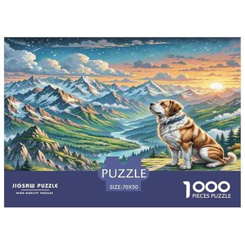 Der Saint Bernard Puzzles 1000-teilige Schwer Puzzle Spielzeug Lernspiel Impossible Herausforderungsspielzeug Für Erwachsene Und Kinder in Bewährter 70x50cm/1000pcs Der Saint Bernard Puzzles 1000-teilige Schwer Puzzle Spielzeug Lernspiel Impossible Herausforderungsspielzeug Für Erwachsene Und Kinder in Bewährter 70x50cm/1000pcs von WKASLDNS