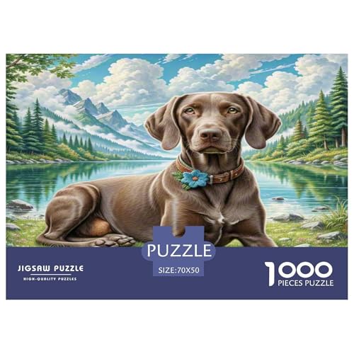 Deutscher kurzhaariger Zeiger Puzzle 1000 Teile Schwer Puzzle Spielzeug Pädagogisches Spiel Impossible Herausforderungsspielzeug Für Erwachsene Und Kinder Ab 12 Jahren 70x50cm/1000pcs Deutscher kurzhaariger Zeiger Puzzle 1000 Teile Schwer Puzzle Spielzeug Pädagogisches Spiel Impossible Herausforderungsspielzeug Für Erwachsene Und Kinder Ab 12 Jahren 70x50cm/1000pcs von WKASLDNS