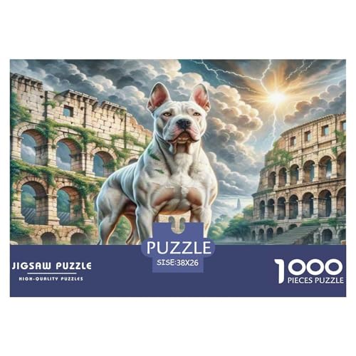 Dogo Argentino Puzzle 1000 Teile Schwer Puzzle Spielzeug Pädagogisches Spiel Impossible Herausforderung Spielzeug Für Erwachsene Kinder 38x26cm/1000pcs Dogo Argentino Puzzle 1000 Teile Schwer Puzzle Spielzeug Pädagogisches Spiel Impossible Herausforderung Spielzeug Für Erwachsene Kinder 38x26cm/1000pcs von WKASLDNS