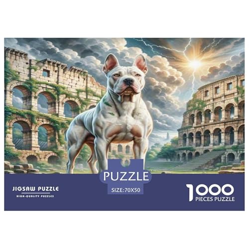 Dogo Argentino Puzzle 1000-teilige Schwer Puzzle Spielzeug Pädagogisches Spiel Impossible Herausforderungsspielzeug Für Erwachsene Kinder 70x50cm/1000pcs Dogo Argentino Puzzle 1000-teilige Schwer Puzzle Spielzeug Pädagogisches Spiel Impossible Herausforderungsspielzeug Für Erwachsene Kinder 70x50cm/1000pcs von WKASLDNS
