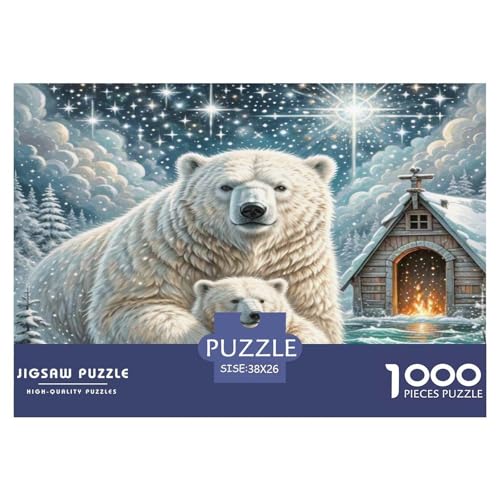 Eisbär Puzzle 1000-teilige Schwer Puzzle Spielzeug Pädagogisches Spiel Impossible Herausforderung Spielzeug Für Erwachsene Kinder 38x26cm/1000pcs Eisbär Puzzle 1000-teilige Schwer Puzzle Spielzeug Pädagogisches Spiel Impossible Herausforderung Spielzeug Für Erwachsene Kinder 38x26cm/1000pcs von WKASLDNS