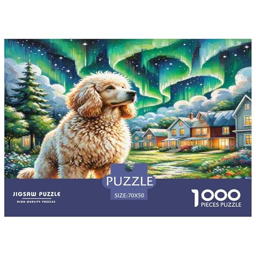Goldendoodle Puzzles 1000 Teile Schwer Puzzle Spielzeug Lernspiel Impossible Herausforderung Spielzeug Für Erwachsene Und Kinder Ab 12 Jahren 70x50cm/1000pcs von WKASLDNS