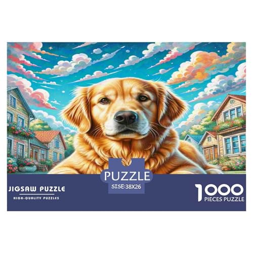 Goldener Retriever Puzzles 1000 Teile Schwer Puzzle Spielzeug Lernspiel Impossible Herausforderung Spielzeug Für Erwachsene Kinder 38x26cm/1000pcs Goldener Retriever Puzzles 1000 Teile Schwer Puzzle Spielzeug Lernspiel Impossible Herausforderung Spielzeug Für Erwachsene Kinder 38x26cm/1000pcs von WKASLDNS
