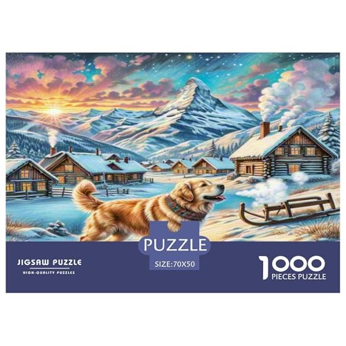 Goldener Retriever Puzzles 1000 Teile Schwer Puzzle Spielzeug Lernspiel Impossible Herausforderung Spielzeug Für Erwachsene Und Kinder in Bewährter 70x50cm/1000pcs Goldener Retriever Puzzles 1000 Teile Schwer Puzzle Spielzeug Lernspiel Impossible Herausforderung Spielzeug Für Erwachsene Und Kinder in Bewährter 70x50cm/1000pcs von WKASLDNS