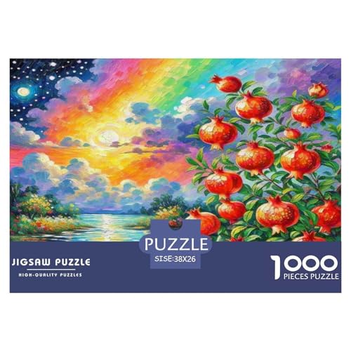 Granatapfelblüte Puzzle 1000-teilige Schwer Puzzle Spielzeug Lernspiel Impossible Herausforderungsspielzeug Für Erwachsene Und Kinder Ab 12 Jahren 38x26cm/1000pcs Granatapfelblüte Puzzle 1000-teilige Schwer Puzzle Spielzeug Lernspiel Impossible Herausforderungsspielzeug Für Erwachsene Und Kinder Ab 12 Jahren 38x26cm/1000pcs von WKASLDNS