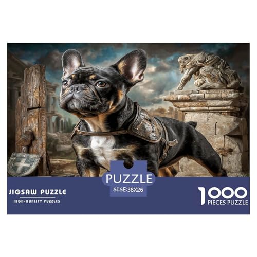 Haustierhund Puzzle 1000 Teile Schwer Puzzle Spielzeug Lernspiel Impossible Herausforderungsspielzeug Für Erwachsene Und Kinder Ab 12 Jahren 38x26cm/1000pcs von WKASLDNS