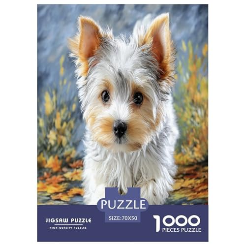 Haustierhund Puzzle 1000 Teile Schwer Puzzle Spielzeug Lernspiel Impossible Herausforderungsspielzeug Für Erwachsene Und Kinder Ab 12 Jahren 70x50cm/1000pcs von WKASLDNS
