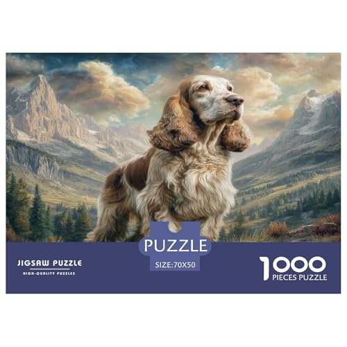 Haustierhund Puzzle 1000 Teile Schwer Puzzle Spielzeug Lernspiel Impossible Herausforderungsspielzeug Für Erwachsene Und Kinder Ab 12 Jahren 70x50cm/1000pcs von WKASLDNS