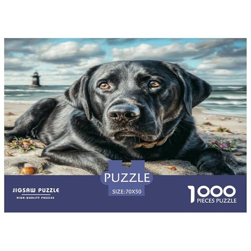 Haustierhund Puzzle 1000 Teile Schwer Puzzle Spielzeug Lernspiel Impossible Herausforderungsspielzeug Für Erwachsene Und Kinder Ab 12 Jahren 70x50cm/1000pcs von WKASLDNS