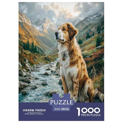 Haustierhund Puzzle 1000 Teile Schwer Puzzle Spielzeug Lernspiel Impossible Herausforderungsspielzeug Für Erwachsene Und Kinder Ab 14 Jahren 38x26cm/1000pcs von WKASLDNS