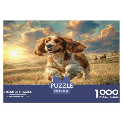 Haustierhund Puzzle 1000 Teile Schwer Puzzle Spielzeug Lernspiel Impossible Herausforderungsspielzeug Für Erwachsene Und Kinder Ab 14 Jahren 38x26cm/1000pcs von WKASLDNS
