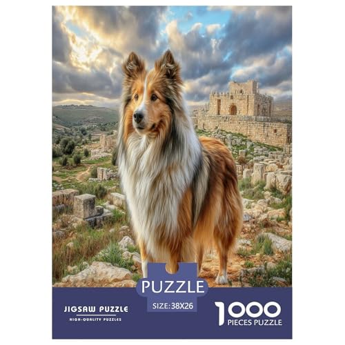 Haustierhund Puzzle 1000 Teile Schwer Puzzle Spielzeug Lernspiel Impossible Herausforderungsspielzeug Für Erwachsene Und Kinder Ab 14 Jahren 38x26cm/1000pcs von WKASLDNS