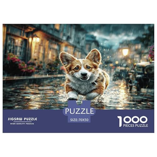 Haustierhund Puzzle 1000 Teile Schwer Puzzle Spielzeug Lernspiel Impossible Herausforderungsspielzeug Für Erwachsene Und Kinder Ab 14 Jahren 70x50cm/1000pcs von WKASLDNS