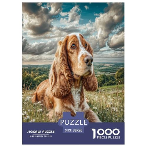 Haustierhund Puzzle 1000-teilige Schwer Puzzle Spielzeug Lernspiel Impossible Herausforderungsspielzeug Für Erwachsene Und Kinder Ab 12 Jahren 38x26cm/1000pcs von WKASLDNS