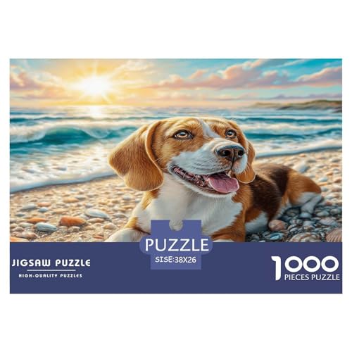 Haustierhund Puzzle 1000-teilige Schwer Puzzle Spielzeug Lernspiel Impossible Herausforderungsspielzeug Für Erwachsene Und Kinder Ab 12 Jahren 38x26cm/1000pcs von WKASLDNS