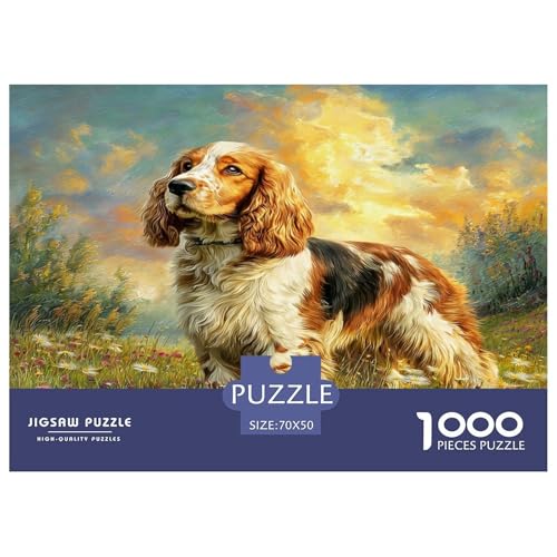 Haustierhund Puzzle 1000-teilige Schwer Puzzle Spielzeug Lernspiel Impossible Herausforderungsspielzeug Für Erwachsene Und Kinder Ab 12 Jahren 70x50cm/1000pcs von WKASLDNS