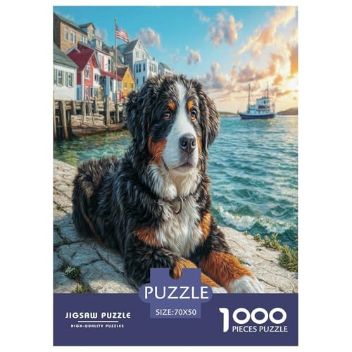Haustierhund Puzzle 1000-teilige Schwer Puzzle Spielzeug Lernspiel Impossible Herausforderungsspielzeug Für Erwachsene Und Kinder Ab 14 Jahren 70x50cm/1000pcs von WKASLDNS