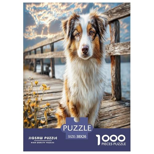 Haustierhund Puzzles 1000 Teile Schwer Puzzle Spielzeug Lernspiel Impossible Herausforderungsspielzeug Für Erwachsene Und Kinder Ab 12 Jahren 38x26cm/1000pcs von WKASLDNS