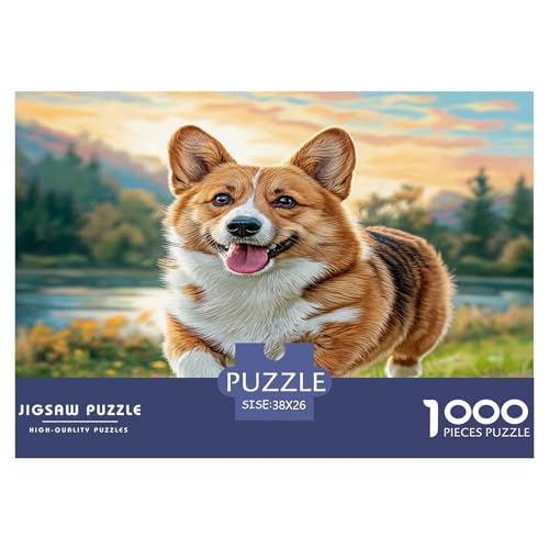 Haustierhund Puzzles 1000 Teile Schwer Puzzle Spielzeug Lernspiel Impossible Herausforderungsspielzeug Für Erwachsene Und Kinder Ab 12 Jahren 38x26cm/1000pcs von WKASLDNS