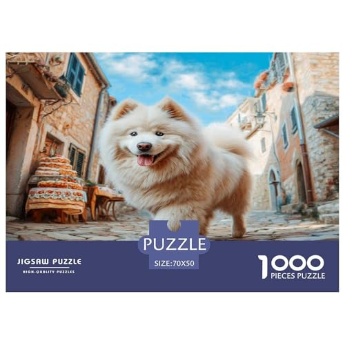 Haustierhund Puzzles 1000 Teile Schwer Puzzle Spielzeug Lernspiel Impossible Herausforderungsspielzeug Für Erwachsene Und Kinder Ab 12 Jahren 70x50cm/1000pcs von WKASLDNS