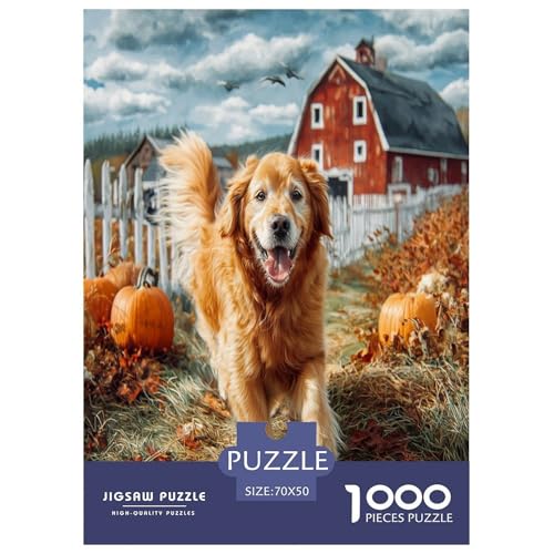 Haustierhund Puzzles 1000 Teile Schwer Puzzle Spielzeug Lernspiel Impossible Herausforderungsspielzeug Für Erwachsene Und Kinder Ab 12 Jahren 70x50cm/1000pcs von WKASLDNS