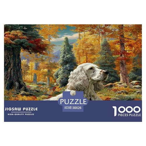 Haustierhund Puzzles 1000 Teile Schwer Puzzle Spielzeug Lernspiel Impossible Herausforderungsspielzeug Für Erwachsene Und Kinder Ab 14 Jahren 38x26cm/1000pcs von WKASLDNS