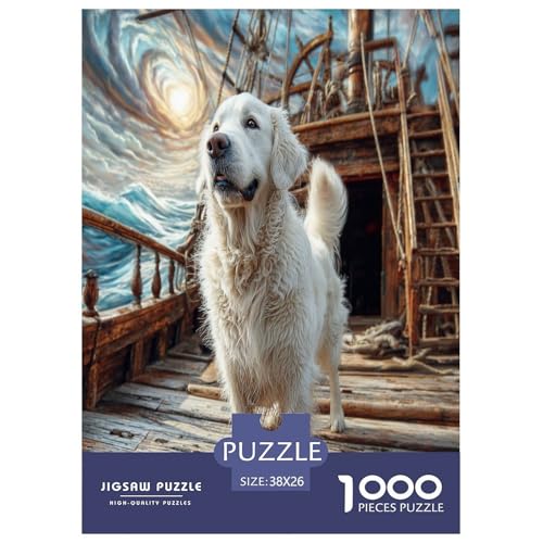 Haustierhund Puzzles 1000 Teile Schwer Puzzle Spielzeug Lernspiel Impossible Herausforderungsspielzeug Für Erwachsene Und Kinder Ab 14 Jahren 38x26cm/1000pcs von WKASLDNS