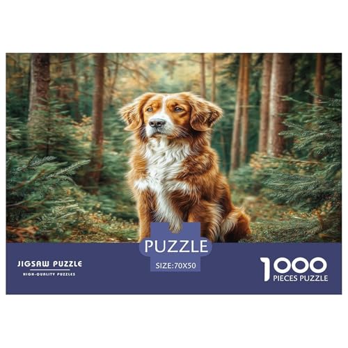 Haustierhund Puzzles 1000 Teile Schwer Puzzle Spielzeug Lernspiel Impossible Herausforderungsspielzeug Für Erwachsene Und Kinder Ab 14 Jahren 70x50cm/1000pcs von WKASLDNS