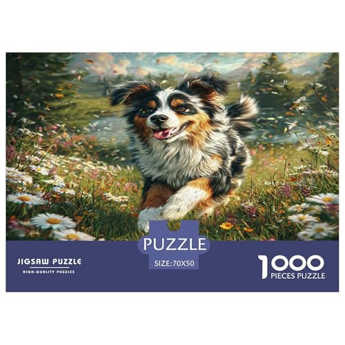 Haustierhund Puzzles 1000 Teile Schwer Puzzle Spielzeug Lernspiel Impossible Herausforderungsspielzeug Für Erwachsene Und Kinder Ab 14 Jahren 70x50cm/1000pcs von WKASLDNS