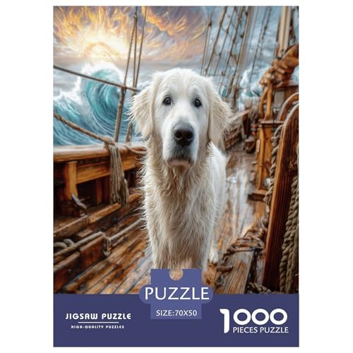 Haustierhund Puzzles 1000 Teile Schwer Puzzle Spielzeug Lernspiel Impossible Herausforderungsspielzeug Für Erwachsene Und Kinder Ab 14 Jahren 70x50cm/1000pcs von WKASLDNS