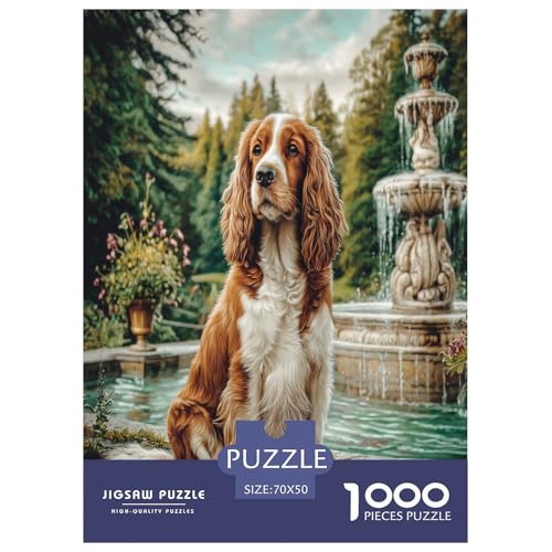 Haustierhund Puzzles 1000 Teile Schwer Puzzle Spielzeug Pädagogisches Spiel Impossible Herausforderungsspielzeug Für Erwachsene Und Kinder Ab 14 Jahren 70x50cm/1000pcs von WKASLDNS