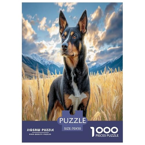 Haustierhund Puzzles 1000 Teile Schwer Puzzle Spielzeug Pädagogisches Spiel Impossible Herausforderungsspielzeug Für Erwachsene Und Kinder Ab 14 Jahren 70x50cm/1000pcs von WKASLDNS