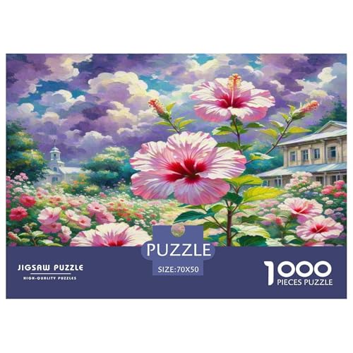 Hibiscus Puzzle 1000 Teile Schwer Puzzle Spielzeug Pädagogisches Spiel Impossible Herausforderungsspielzeug Für Erwachsene Und Kinder in Bewährter 70x50cm/1000pcs Hibiscus Puzzle 1000 Teile Schwer Puzzle Spielzeug Pädagogisches Spiel Impossible Herausforderungsspielzeug Für Erwachsene Und Kinder in Bewährter 70x50cm/1000pcs von WKASLDNS