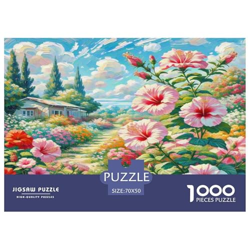 Hibiscus Puzzle 1000-teilige Schwer Puzzle Spielzeug Pädagogisches Spiel Impossible Herausforderungsspielzeug Für Erwachsene Und Kinder in Bewährter 70x50cm/1000pcs Hibiscus Puzzle 1000-teilige Schwer Puzzle Spielzeug Pädagogisches Spiel Impossible Herausforderungsspielzeug Für Erwachsene Und Kinder in Bewährter 70x50cm/1000pcs von WKASLDNS