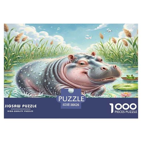 Hippopotamus Puzzle 1000-teilige Schwer Puzzle Spielzeug Pädagogisches Spiel Impossible Herausforderung Spielzeug Für Erwachsene Kinder 38x26cm/1000pcs Hippopotamus Puzzle 1000-teilige Schwer Puzzle Spielzeug Pädagogisches Spiel Impossible Herausforderung Spielzeug Für Erwachsene Kinder 38x26cm/1000pcs von WKASLDNS