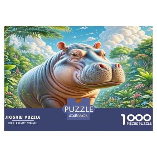 Hippopotamus Puzzles 1000 Teile Schwer Puzzle Spielzeug Lernspiel Impossible Herausforderungsspielzeug Für Erwachsene Kinder 38x26cm/1000pcs Hippopotamus Puzzles 1000 Teile Schwer Puzzle Spielzeug Lernspiel Impossible Herausforderungsspielzeug Für Erwachsene Kinder 38x26cm/1000pcs von WKASLDNS