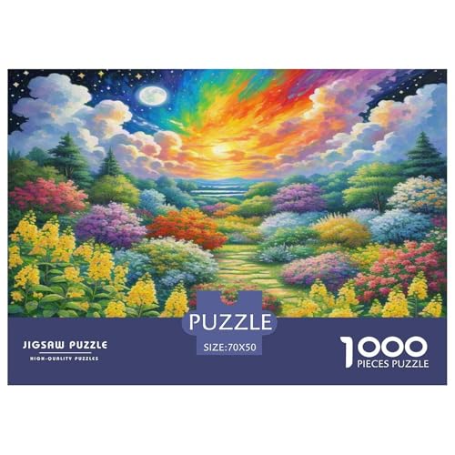 Honeysuckle Blume Puzzle 1000 Teile Schwer Puzzle Spielzeug Lernspiel Impossible Herausforderungsspielzeug Für Erwachsene Und Kinder in Bewährter 70x50cm/1000pcs von WKASLDNS