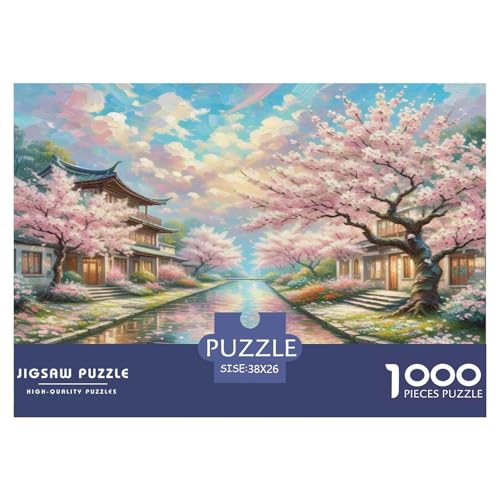 Kirschblüte Puzzles 1000 Teile Schwer Puzzle Spielzeug Pädagogisches Spiel Impossible Herausforderungsspielzeug Für Erwachsene Und Kinder in Bewährter 38x26cm/1000pcs Kirschblüte Puzzles 1000 Teile Schwer Puzzle Spielzeug Pädagogisches Spiel Impossible Herausforderungsspielzeug Für Erwachsene Und Kinder in Bewährter 38x26cm/1000pcs von WKASLDNS