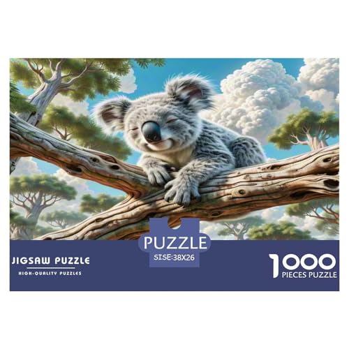 Koala Puzzle 1000-teilige Schwer Puzzle Spielzeug Lernspiel Impossible Herausforderungsspielzeug Für Erwachsene Und Kinder Ab 14 Jahren 38x26cm/1000pcs von WKASLDNS