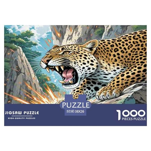 Leopard Puzzle 1000-teilige Schwer Puzzle Spielzeug Lernspiel Impossible Herausforderungsspielzeug Für Erwachsene Und Kinder Ab 14 Jahren 38x26cm/1000pcs Leopard Puzzle 1000-teilige Schwer Puzzle Spielzeug Lernspiel Impossible Herausforderungsspielzeug Für Erwachsene Und Kinder Ab 14 Jahren 38x26cm/1000pcs von WKASLDNS