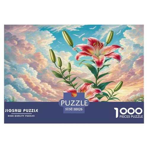 Lilie Puzzle 1000 Teile Schwer Puzzle Spielzeug Lernspiel Impossible Herausforderung Spielzeug Für Erwachsene Und Kinder in Bewährter 38x26cm/1000pcs Lilie Puzzle 1000 Teile Schwer Puzzle Spielzeug Lernspiel Impossible Herausforderung Spielzeug Für Erwachsene Und Kinder in Bewährter 38x26cm/1000pcs von WKASLDNS