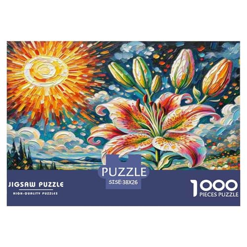 Lilie Puzzle 1000 Teile Schwer Puzzle Spielzeug Lernspiel Impossible Herausforderungsspielzeug Für Erwachsene Und Kinder Ab 14 Jahren 38x26cm/1000pcs Lilie Puzzle 1000 Teile Schwer Puzzle Spielzeug Lernspiel Impossible Herausforderungsspielzeug Für Erwachsene Und Kinder Ab 14 Jahren 38x26cm/1000pcs von WKASLDNS