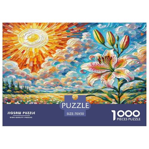 Lilie Puzzle 1000 Teile Schwer Puzzle Spielzeug Pädagogisches Spiel Impossible Herausforderungsspielzeug Für Erwachsene Und Kinder in Bewährter 70x50cm/1000pcs Lilie Puzzle 1000 Teile Schwer Puzzle Spielzeug Pädagogisches Spiel Impossible Herausforderungsspielzeug Für Erwachsene Und Kinder in Bewährter 70x50cm/1000pcs von WKASLDNS
