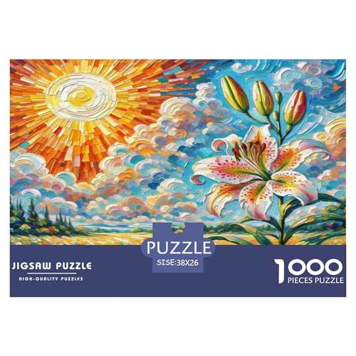 Lilie Puzzle 1000-teilige Schwer Puzzle Spielzeug Lernspiel Impossible Herausforderungsspielzeug Für Erwachsene Und Kinder in Bewährter 38x26cm/1000pcs Lilie Puzzle 1000-teilige Schwer Puzzle Spielzeug Lernspiel Impossible Herausforderungsspielzeug Für Erwachsene Und Kinder in Bewährter 38x26cm/1000pcs von WKASLDNS
