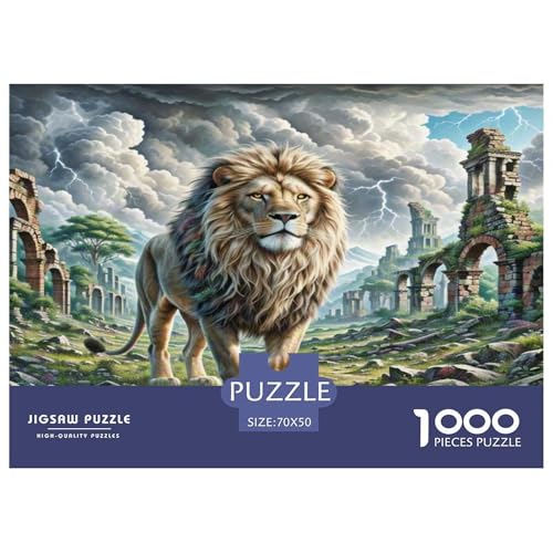 Löwen Puzzle 1000-teilige Schwer Puzzle Spielzeug Lernspiel Impossible Herausforderung Spielzeug Für Erwachsene Und Kinder in Bewährter 70x50cm/1000pcs Löwen Puzzle 1000-teilige Schwer Puzzle Spielzeug Lernspiel Impossible Herausforderung Spielzeug Für Erwachsene Und Kinder in Bewährter 70x50cm/1000pcs von WKASLDNS