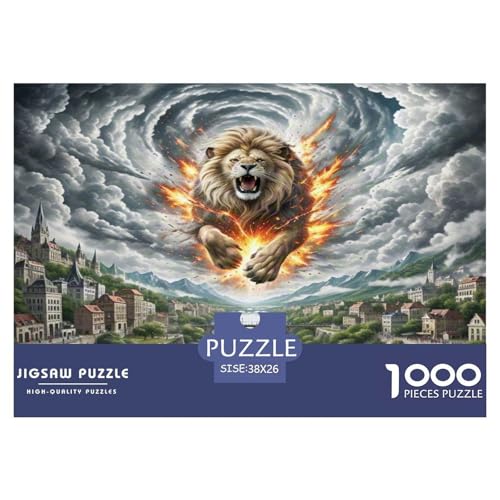 Löwen Puzzle 1000-teilige Schwer Puzzle Spielzeug Pädagogisches Spiel Impossible Herausforderungsspielzeug Für Erwachsene Kinder 38x26cm/1000pcs Löwen Puzzle 1000-teilige Schwer Puzzle Spielzeug Pädagogisches Spiel Impossible Herausforderungsspielzeug Für Erwachsene Kinder 38x26cm/1000pcs von WKASLDNS