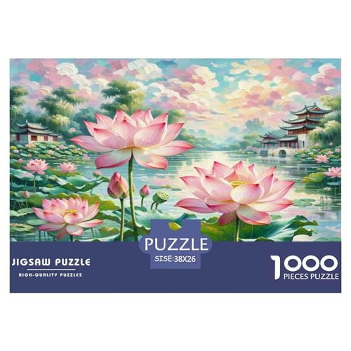 Lotusblume Puzzle 1000 Teile Schwer Puzzle Spielzeug Lernspiel Impossible Herausforderung Spielzeug Für Erwachsene Und Kinder in Bewährter 38x26cm/1000pcs Lotusblume Puzzle 1000 Teile Schwer Puzzle Spielzeug Lernspiel Impossible Herausforderung Spielzeug Für Erwachsene Und Kinder in Bewährter 38x26cm/1000pcs von WKASLDNS