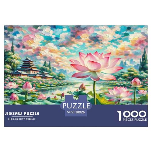 Lotusblume Puzzle 1000-teilige Schwer Puzzle Spielzeug Lernspiel Impossible Herausforderungsspielzeug Für Erwachsene Und Kinder Ab 12 Jahren 38x26cm/1000pcs Lotusblume Puzzle 1000-teilige Schwer Puzzle Spielzeug Lernspiel Impossible Herausforderungsspielzeug Für Erwachsene Und Kinder Ab 12 Jahren 38x26cm/1000pcs von WKASLDNS