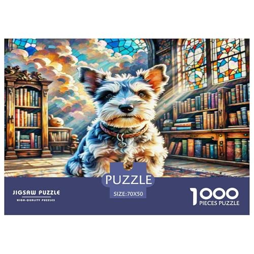 Miniaturpudel Puzzle 1000 Teile Schwer Puzzle Spielzeug Lernspiel Impossible Herausforderung Spielzeug Für Erwachsene Und Kinder Ab 12 Jahren 70x50cm/1000pcs von WKASLDNS